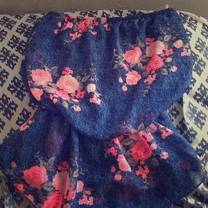 Floral 😍🌺🌸Sleeveless crop top🎀😜