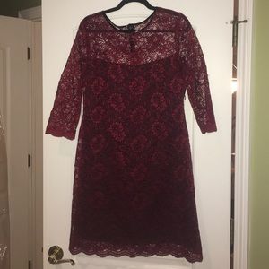 Calvin Klein red dress