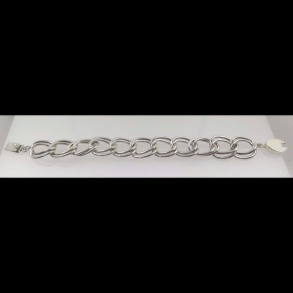 Sterling Silver Solid Double Link Women's Bracelet - image 3