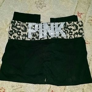 Victorias secret pink yoga crop medium