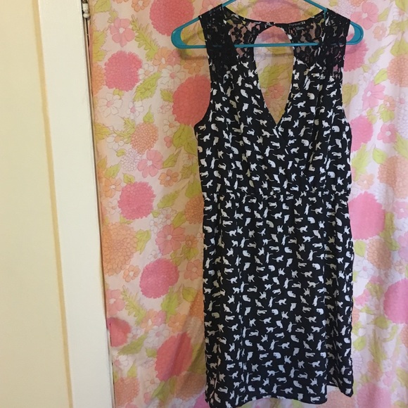 Cat print dress