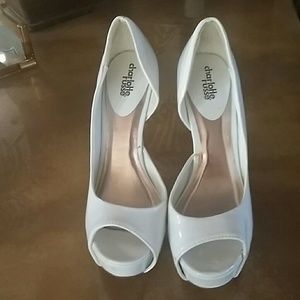 Beautiful White Charlotte Russe Heels Pumps