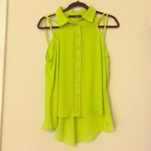Neon shirt barley worn
