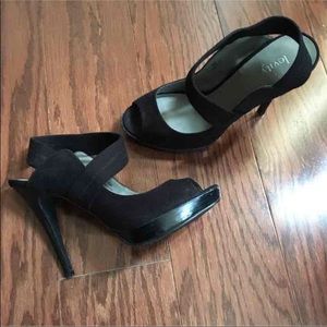 Levity brand black heels