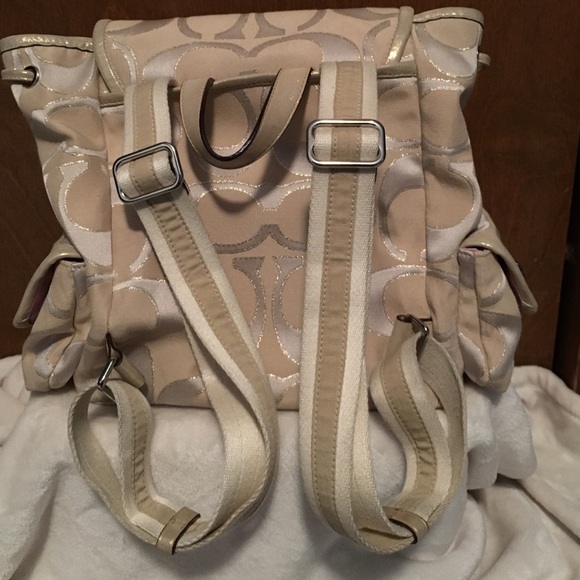 Coach Poppy Tan Backpack main image 4