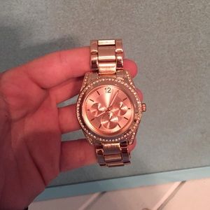 Rose gold watch
