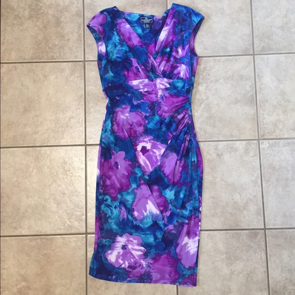 Gorgeous American Living blue/purple floral dress