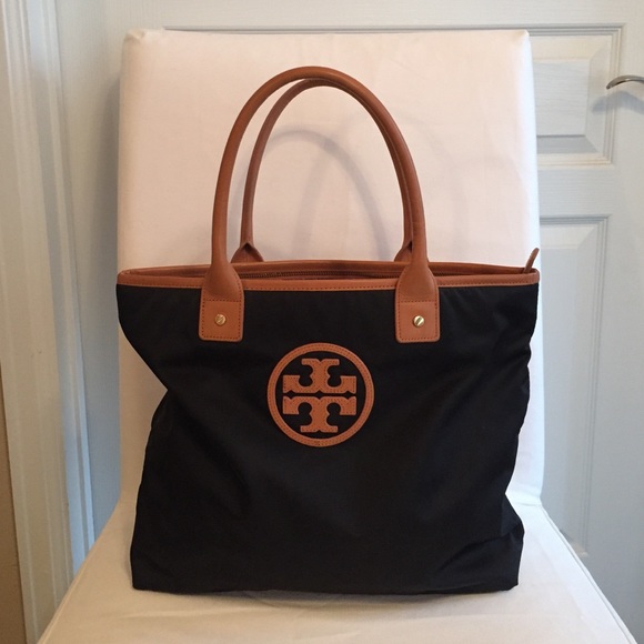Tory Burch Handbags - Tory Burch Black and Tan Tote