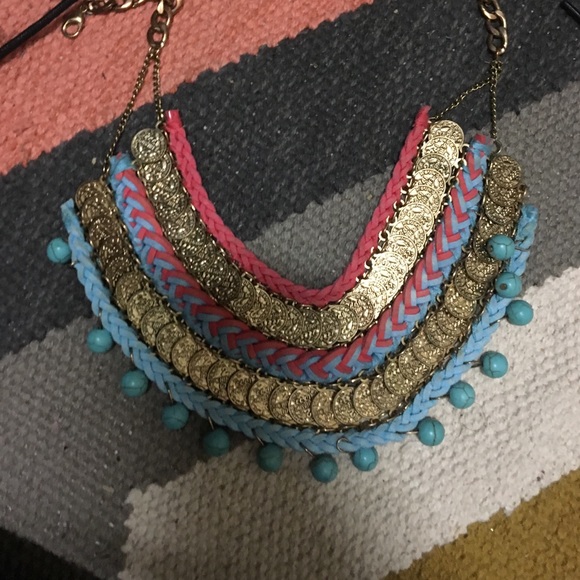colorful bib necklace