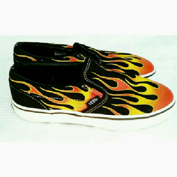Vans ★SOLD★VANS"HOT ROD FLAMES" SHOES from Lesley's closet on Poshmark