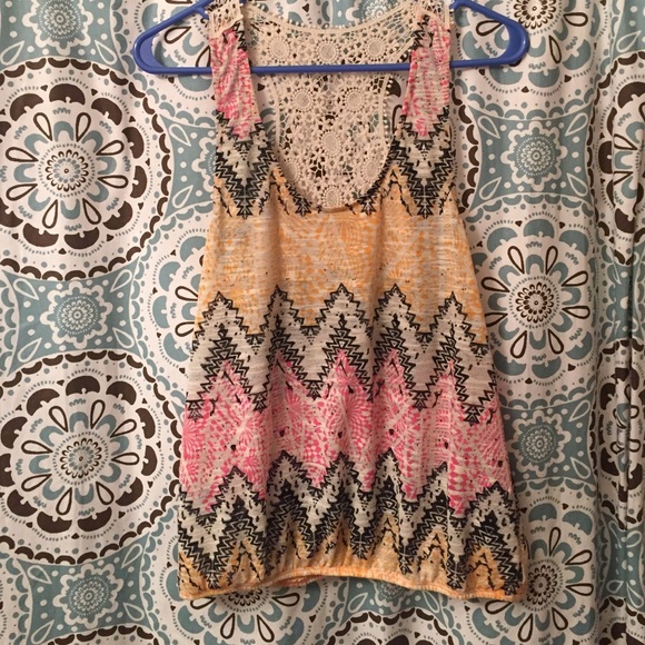Self esteem Aztec print top size large