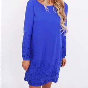 Dottie Couture Boutique blue detail dress