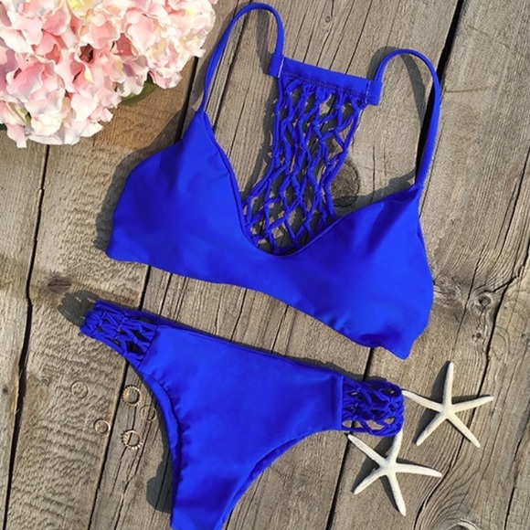 Blue bikini set