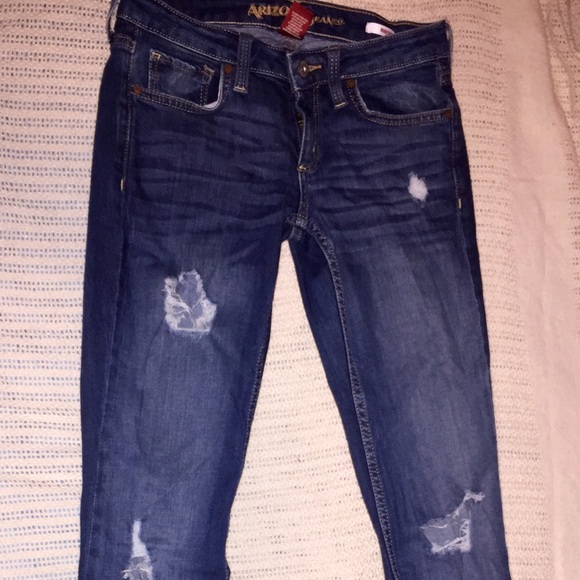 distressed boot cut jeans