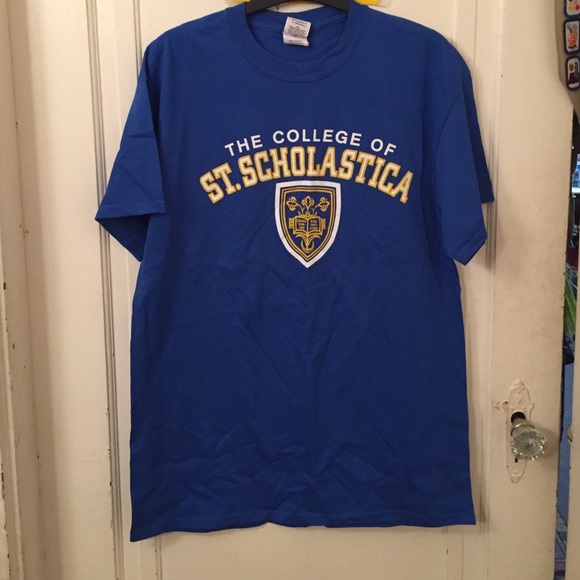 Blue College of St. Scholastica Tshirt - Picture 1 of 2