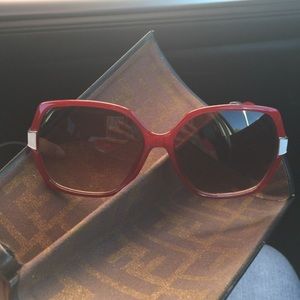 Red Fendi sunglasses fs5330 barely worn