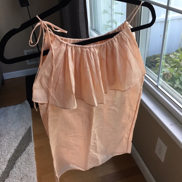 Jill Stuart Vintage Peach Cotton Sleeveless Top
