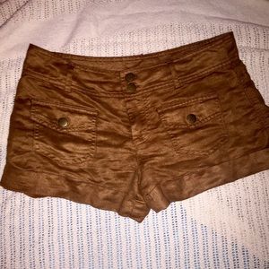 tan shorts