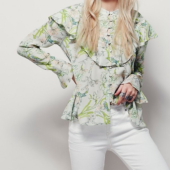 NWT Free People Modern Mesh Masie Tunic Retail $98