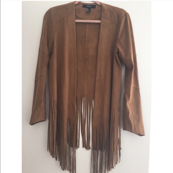 Suede fringe jacket