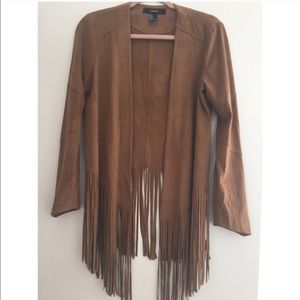 Suede fringe jacket