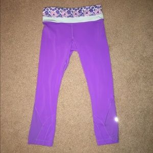 Lululemon Purple Lyrca Yoga Pant