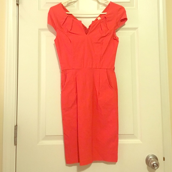 💓Coral Cocktail Dress