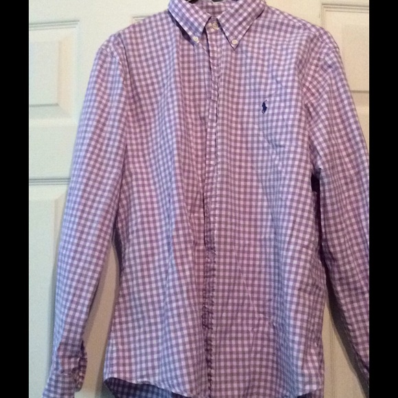 Size large polo button up men's