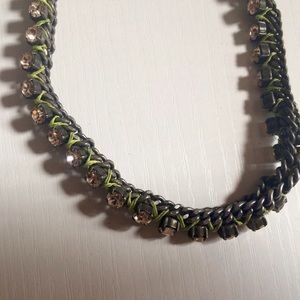 MADEWELL chunky green jeweled chain