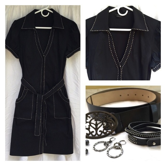 BCBG Black Dress Accessories Included