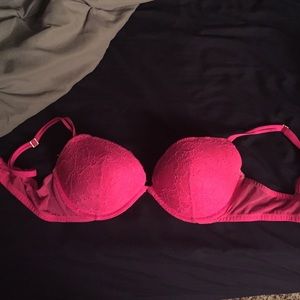 Hot pink bra by pink Victoria's Secret