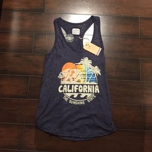 California racer back tank