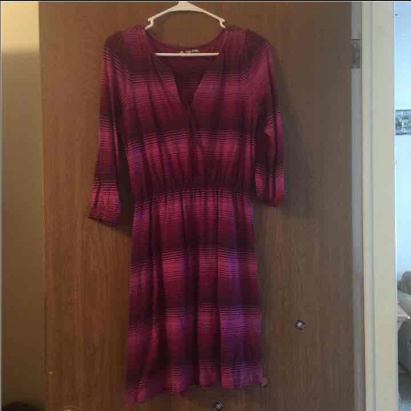 Pretty purple long sleeve dress