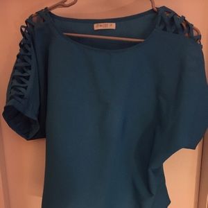 Cute little royal blue shirt!