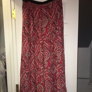 BEAUTIFUL Red Paisley UO Gaucho Pant