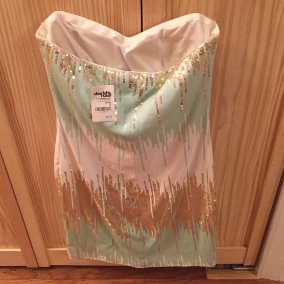 Brand new sequin strapless dress - Picture 3 of 4