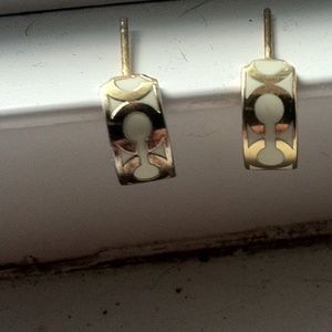 Authentic Mini Hoop Coach Earrings