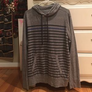 Men's striped hoodie