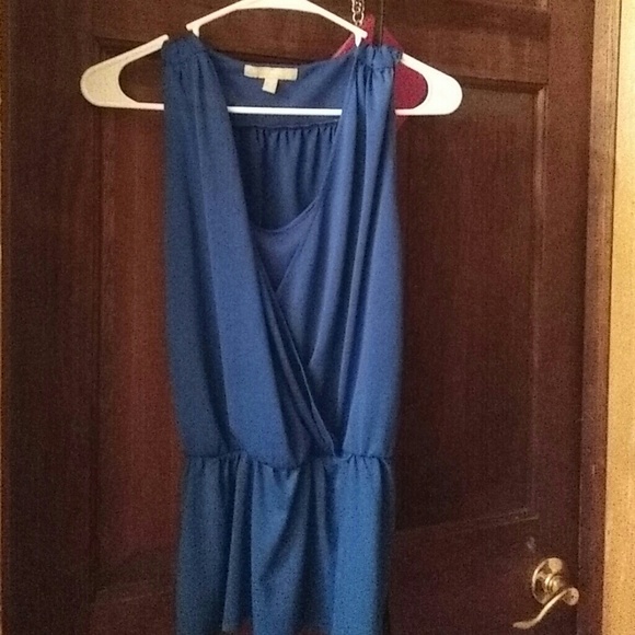 Silk rayon banana republic  side tie tank
