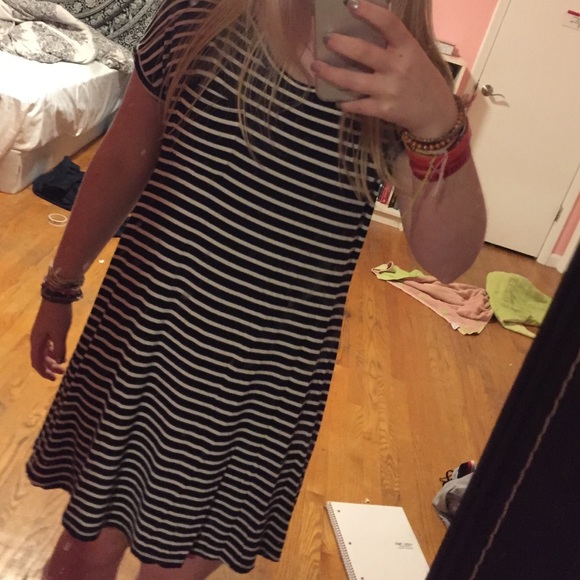 Striped T-Shirt Dress - Picture 3 of 3