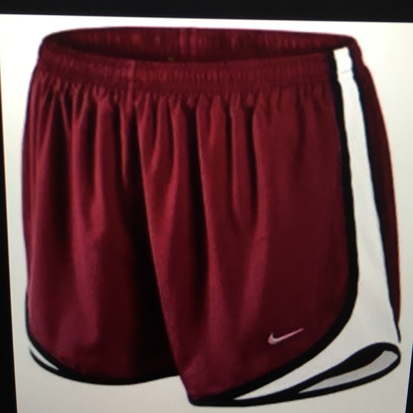 Maroon Nike Tempo Shorts- Woman's Small