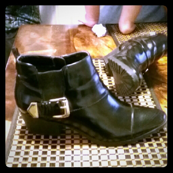 Black ankle boots