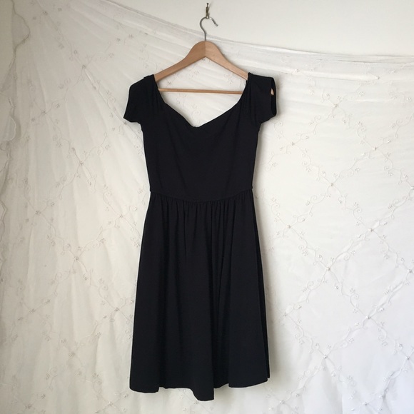 Off shoulder black dress