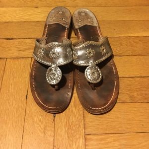 Silver Jack Rodgers sandals