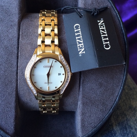 Citizen gold-diamond watch main image 4