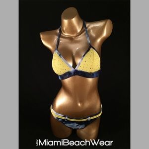 👙 Sale‼️ Denim Bikini (Denim Imitation & Yellow)