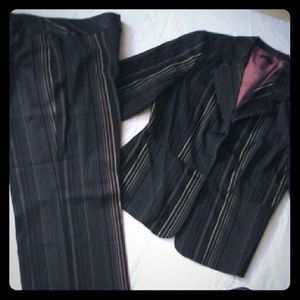 Pants Suit Two Piece  Pinstriped