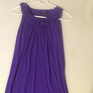 Purple knee length dress