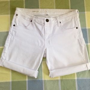 Kut from the Kloth White Denim Shorts