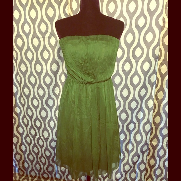 Green Strapless Formal from The Limited